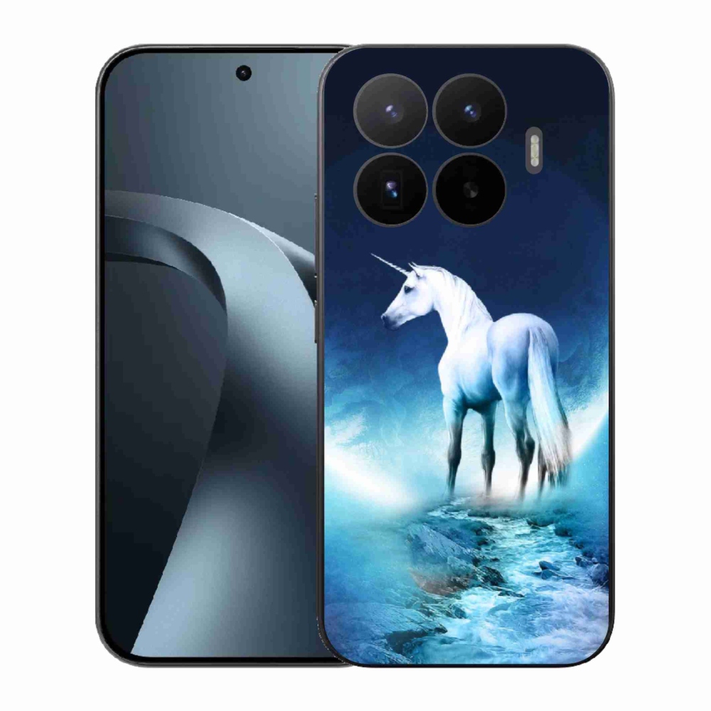 Gélový kryt mmCase na Xiaomi 17T - biely jednorožec