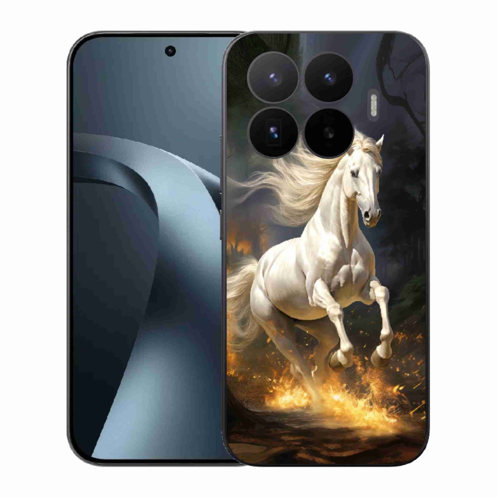 Gélový kryt mmCase na Xiaomi 17T - biely kôň 2