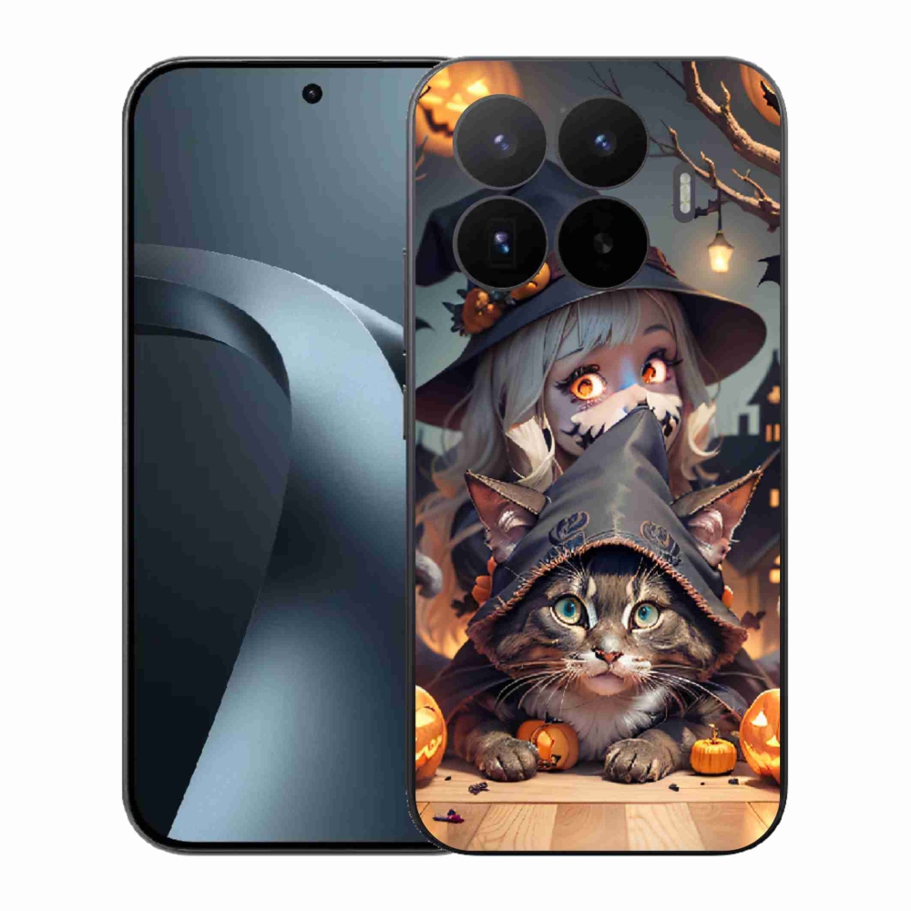 Gélový kryt mmCase na Xiaomi 17T - čarodejnica s mačkou