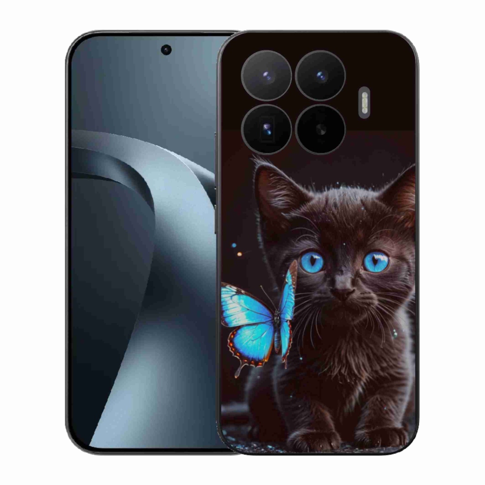Gélový kryt mmCase na Xiaomi 17T - čierne mačiatko 3