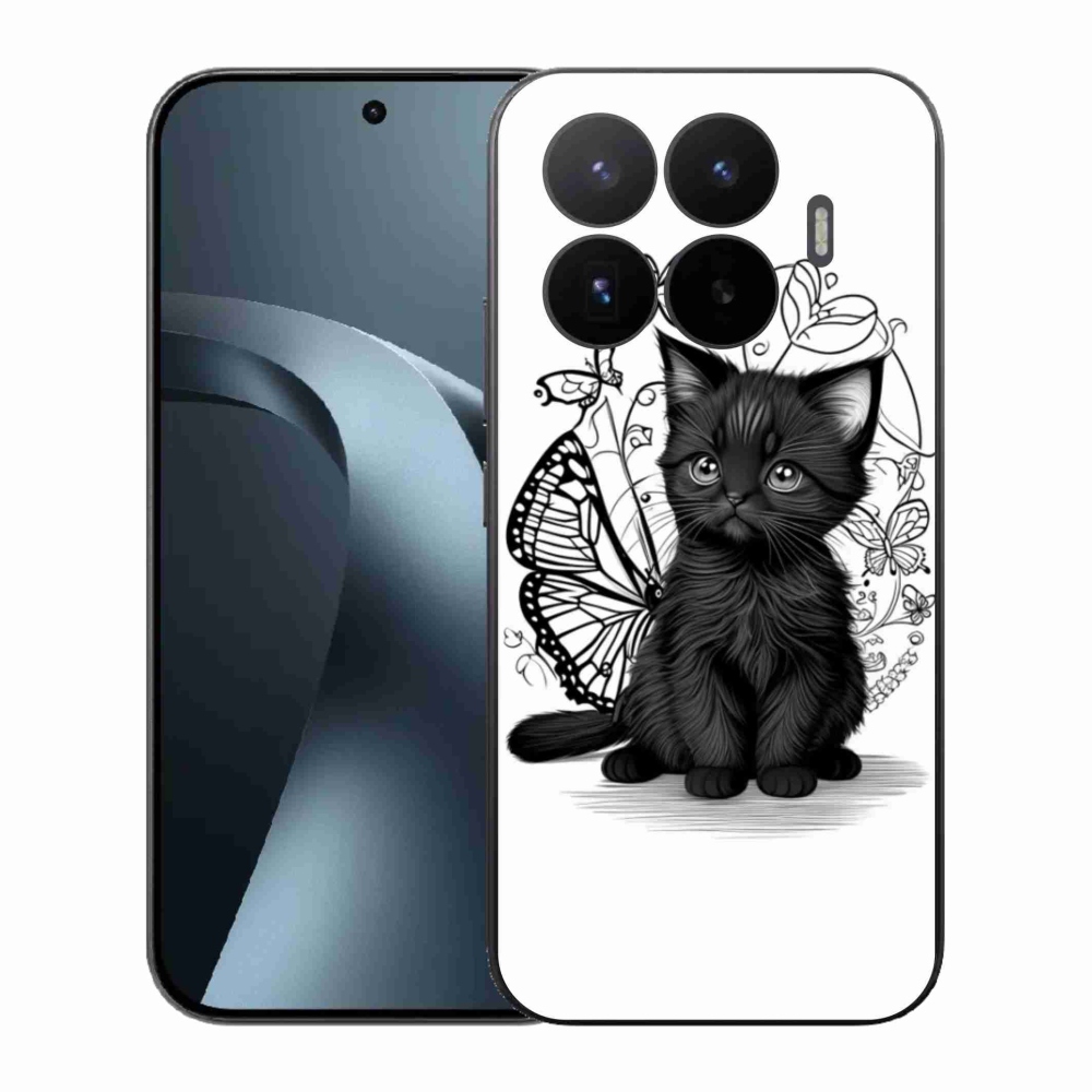 Gélový kryt mmCase na Xiaomi 17T - čierne mačiatko