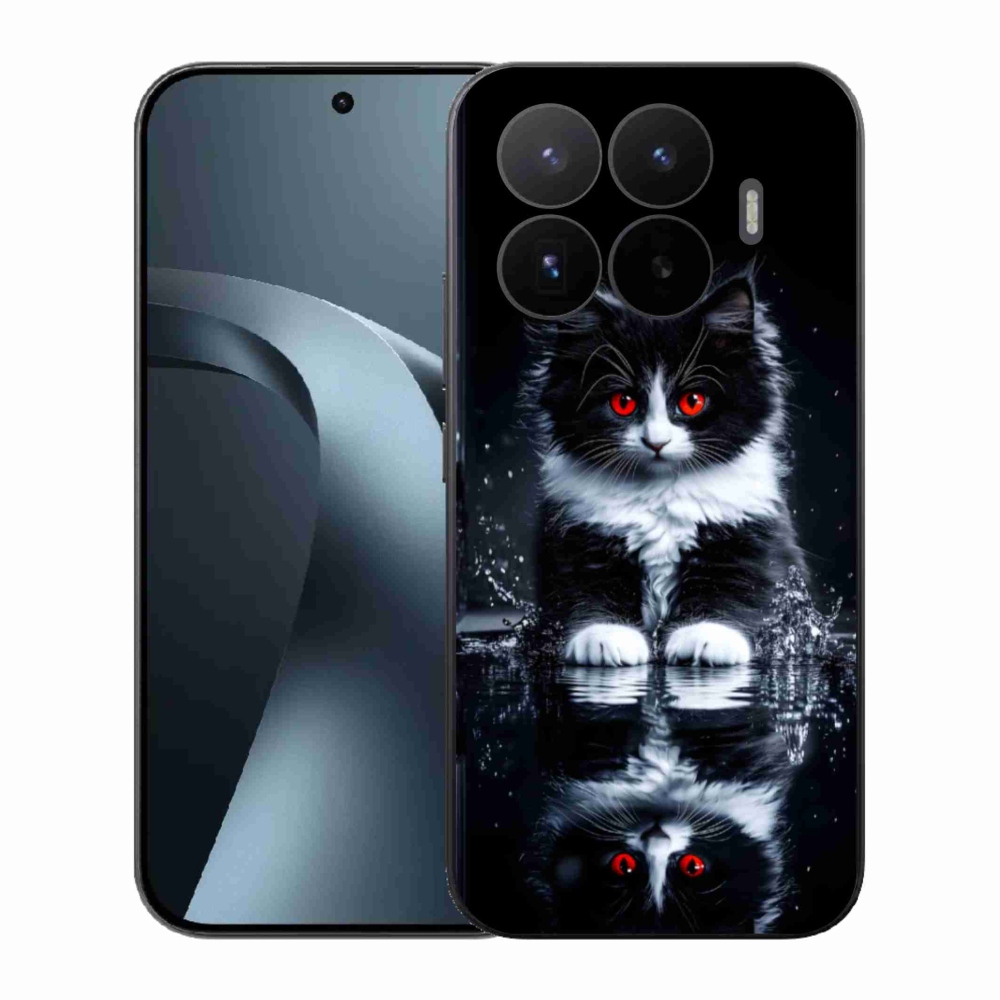 Gélový kryt mmCase na Xiaomi 17T - čiernobiele mačiatko
