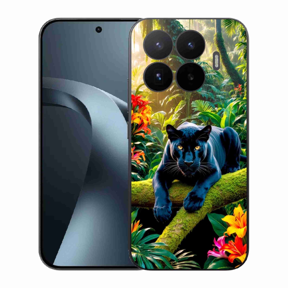 Gélový kryt mmCase na Xiaomi 17T - čierny panter v džungli
