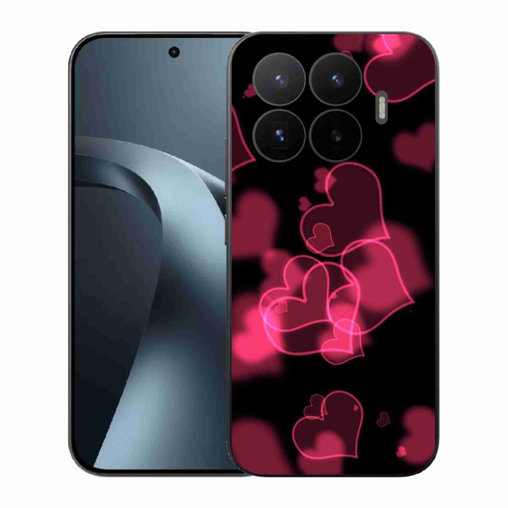 Gélový kryt mmCase na Xiaomi 17T - červená srdiečka