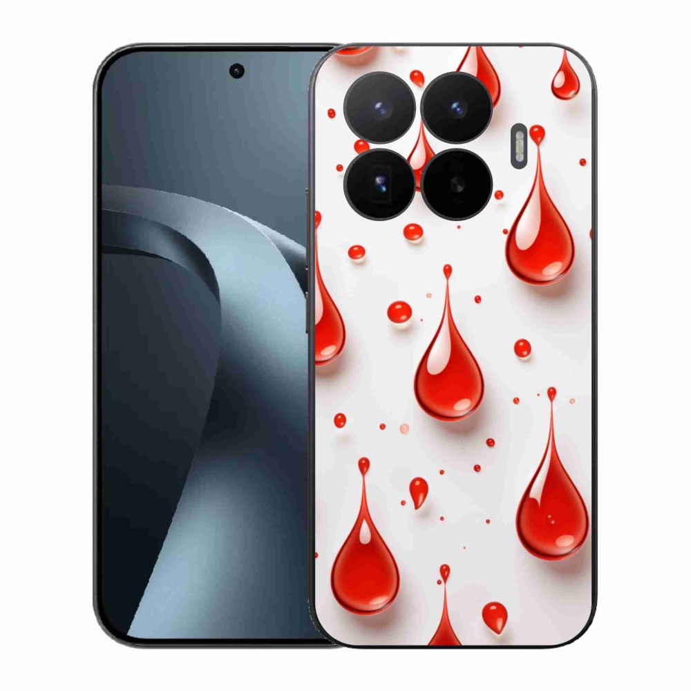 Gélový kryt mmCase na Xiaomi 17T - červené kvapky