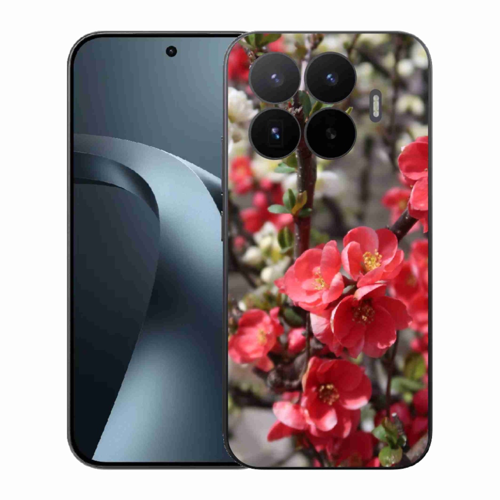 Gélový kryt mmCase na Xiaomi 17T - červené kvety