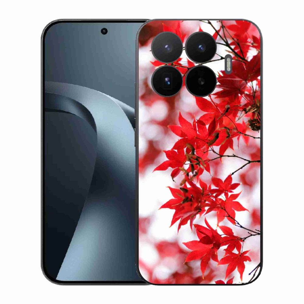 Gélový kryt mmCase na Xiaomi 17T - červené listy