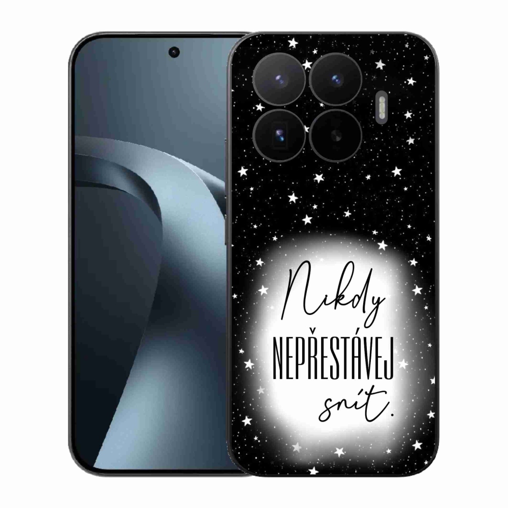 Gélový kryt mmCase na Xiaomi 17T - citát 1 bieločierne pozadie