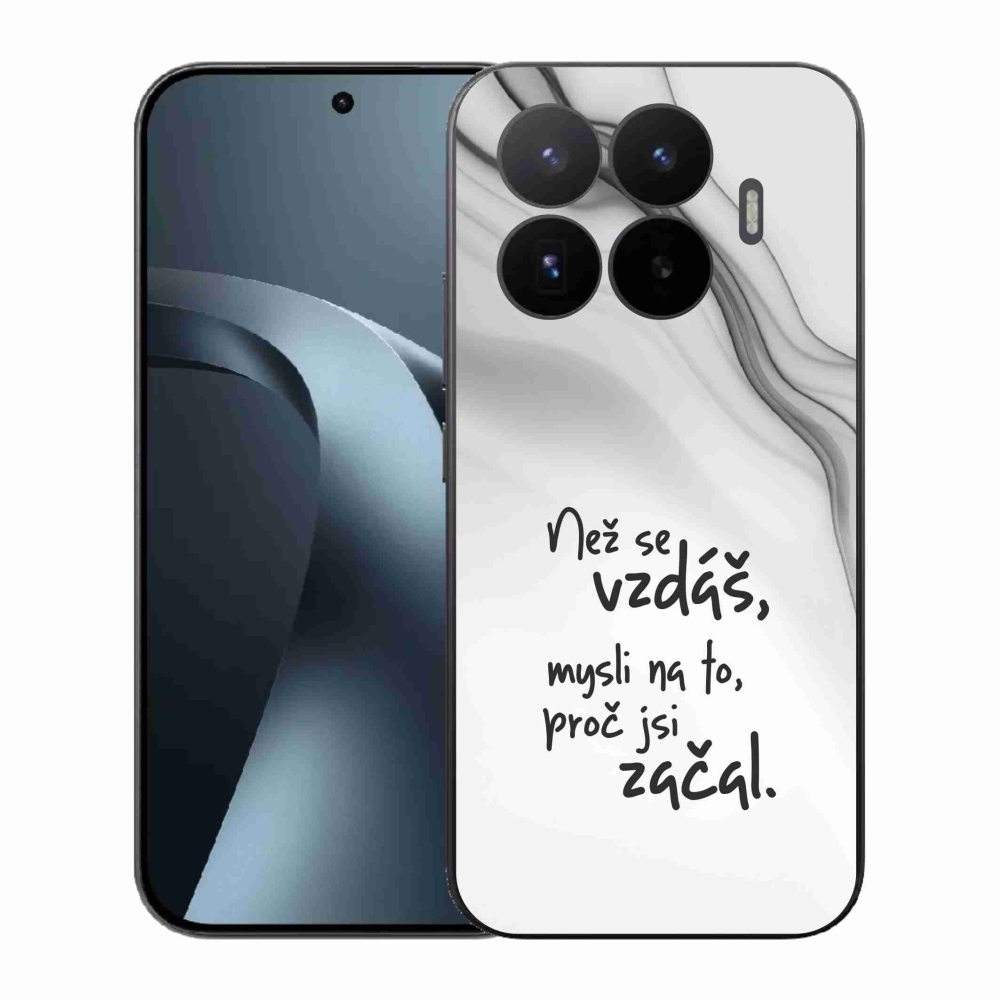 Gélový kryt mmCase na Xiaomi 17T - citát 2 biele pozadie