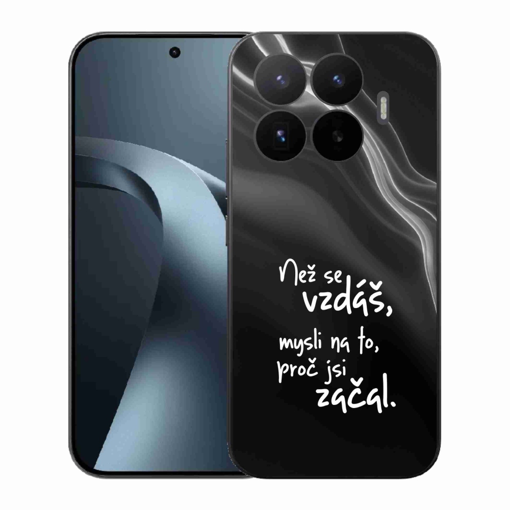 Gélový kryt mmCase na Xiaomi 17T - citát 2 čierne pozadie