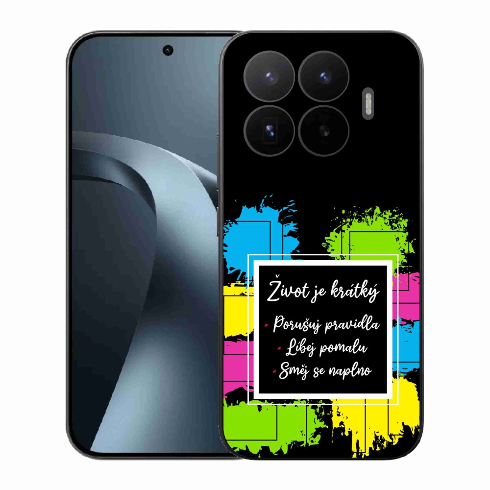 Gélový kryt mmCase na Xiaomi 17T - citát 5 čierne pozadie