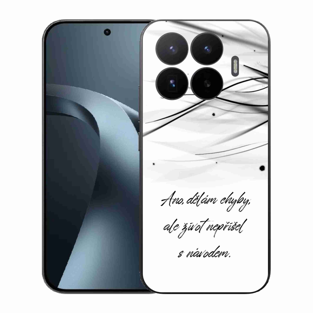 Gélový kryt mmCase na Xiaomi 17T - citát biele pozadie