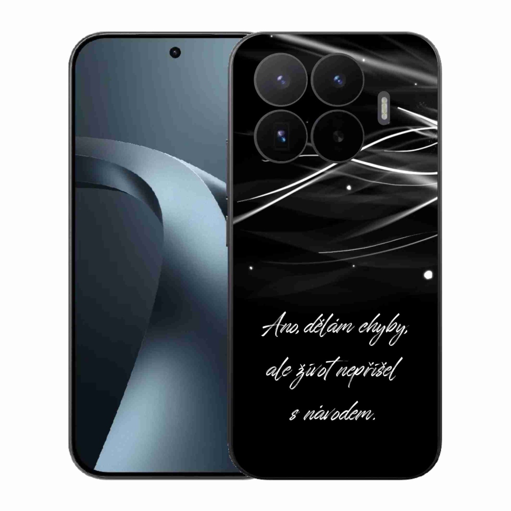 Gélový kryt mmCase na Xiaomi 17T - citát čierne pozadie