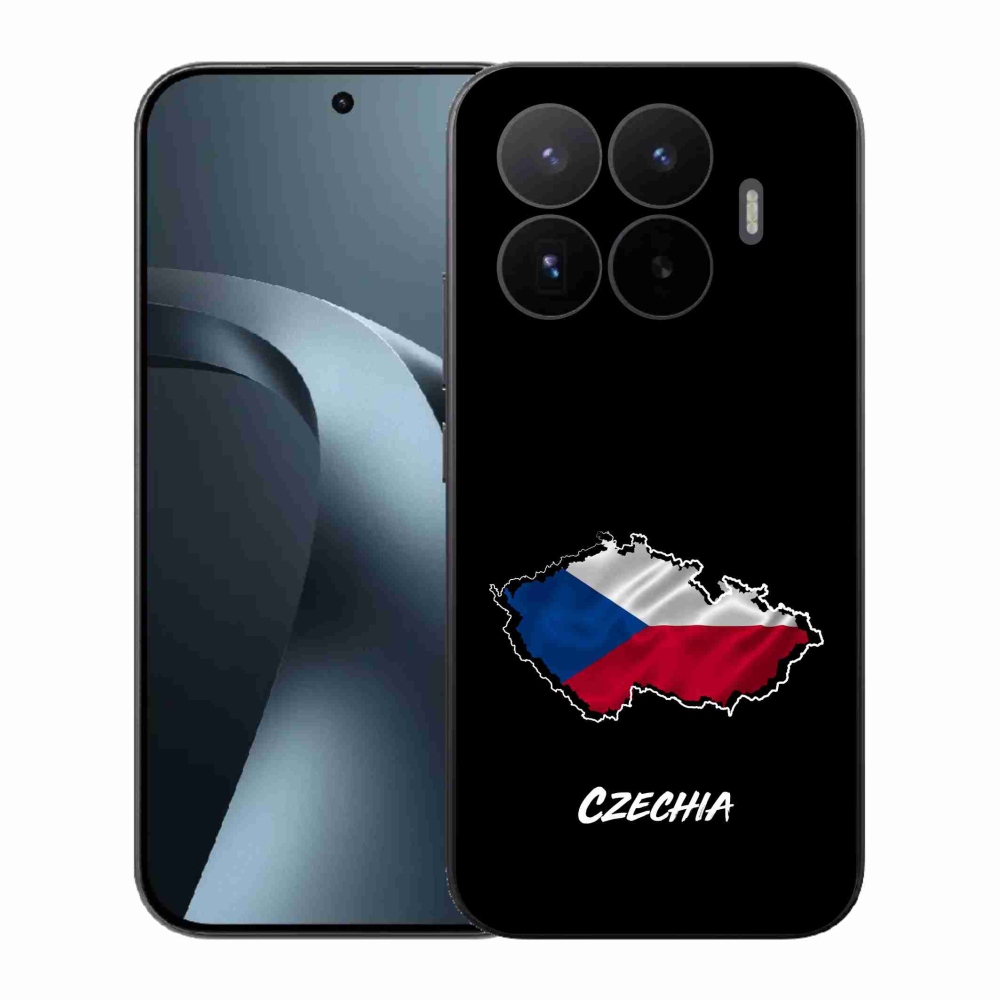 Gélový kryt mmCase na Xiaomi 17T - Czechia čierne pozadie