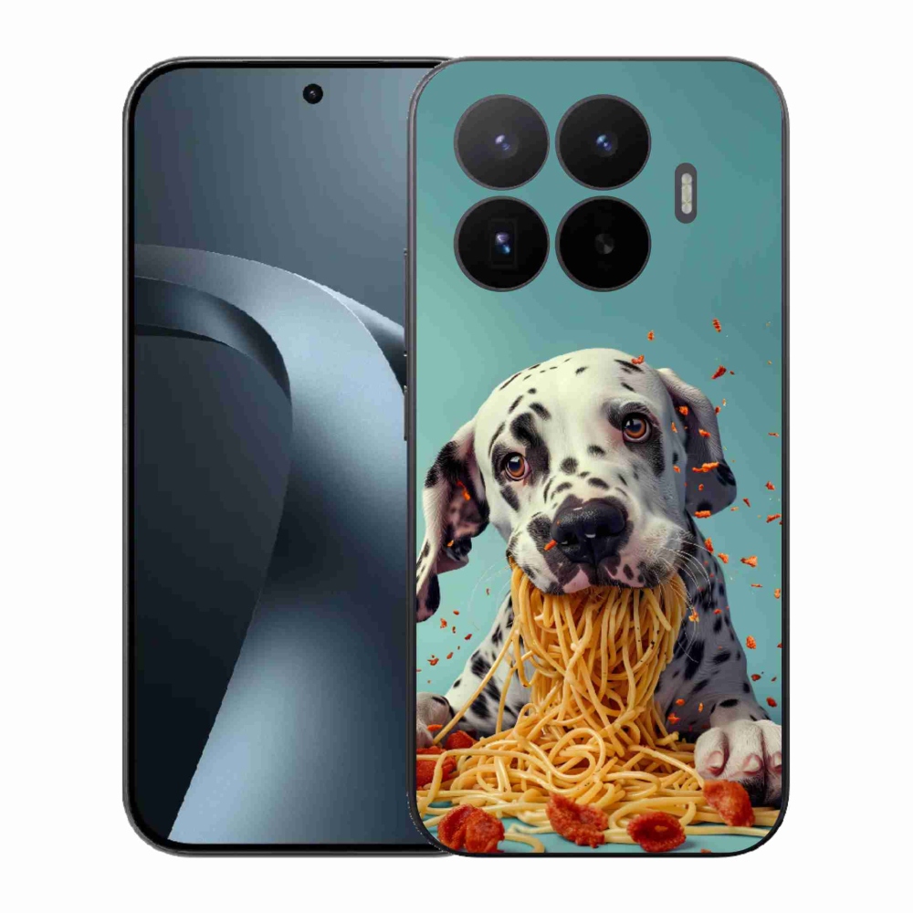 Gélový kryt mmCase na Xiaomi 17T - dalmatín a špagety