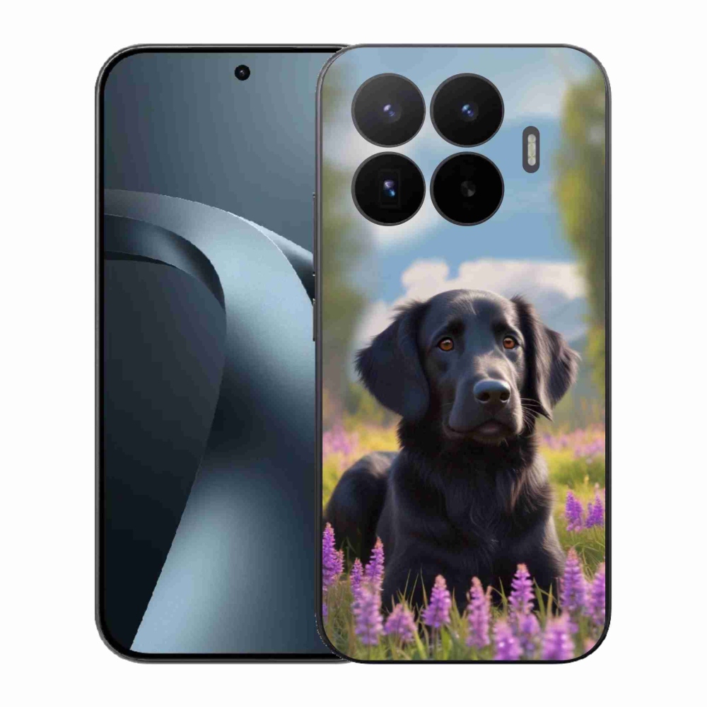 Gélový kryt mmCase na Xiaomi 17T - elegantný čierny retriever