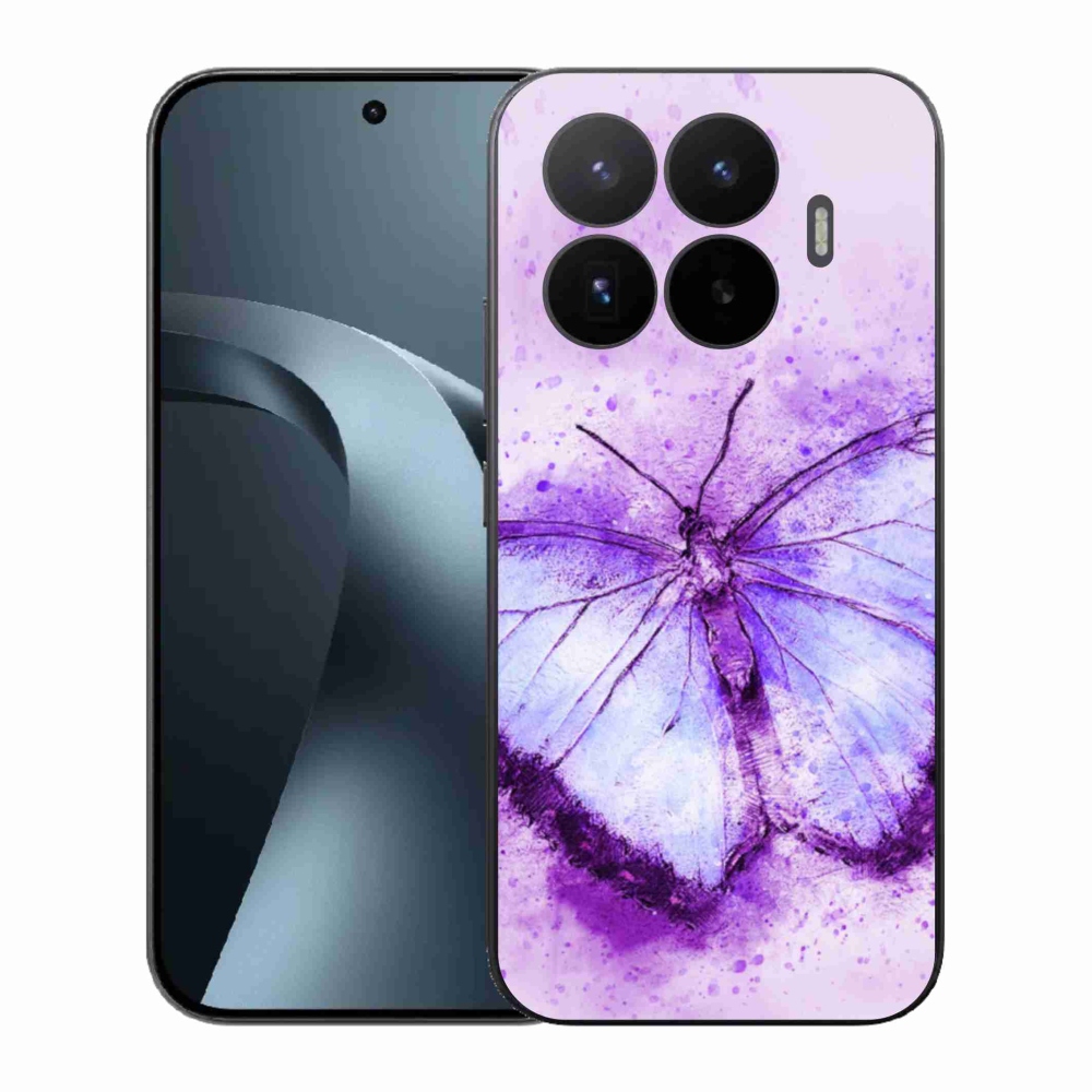 Gélový kryt mmCase na Xiaomi 17T - fialový motýľ
