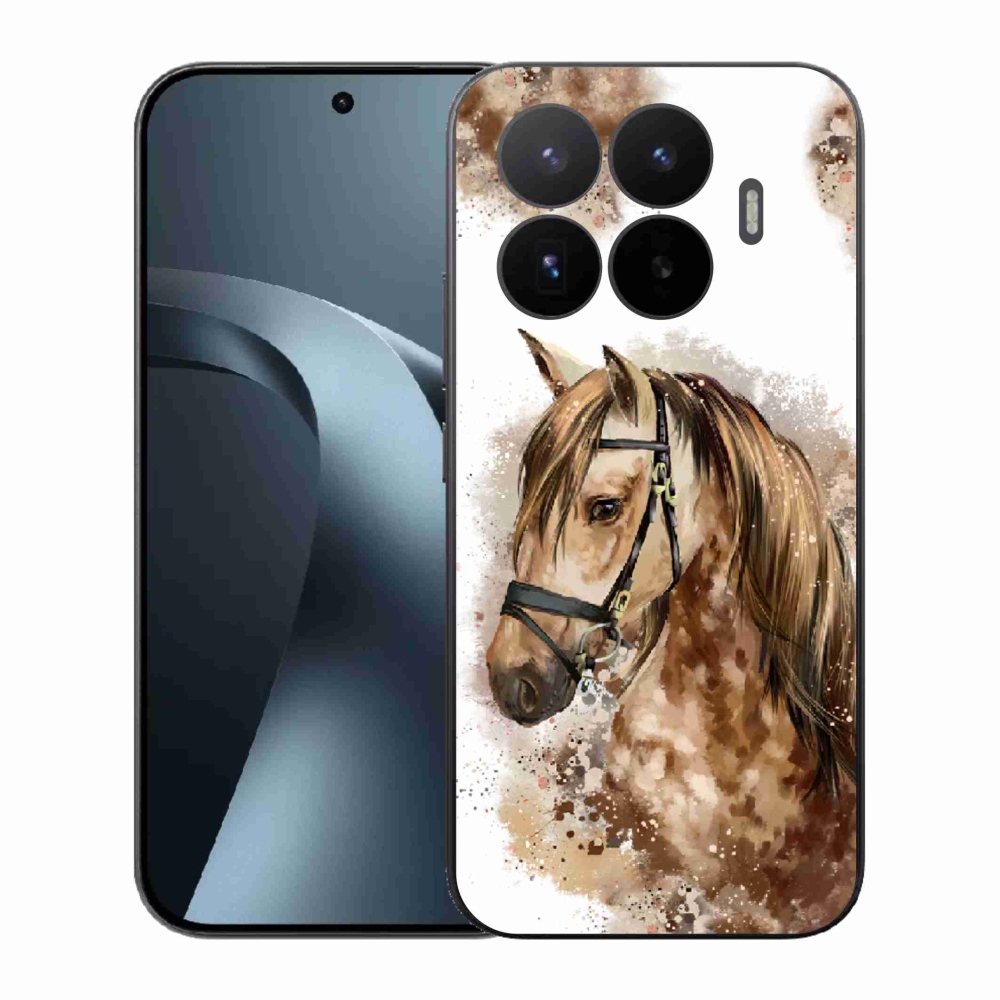 Gélový kryt mmCase na Xiaomi 17T - hnedý kreslený kôň