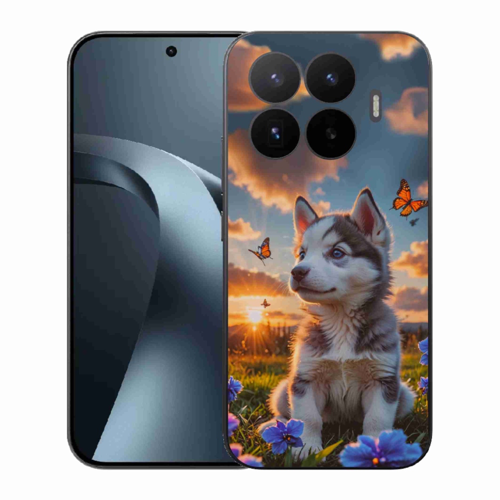 Gélový kryt mmCase na Xiaomi 17T - husky pri západe slnka