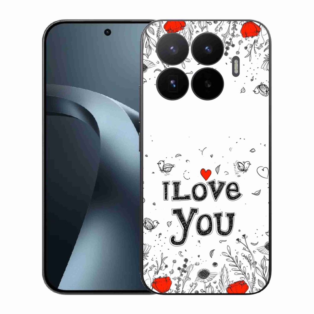 Gélový kryt mmCase na Xiaomi 17T - I love you biele pozadie