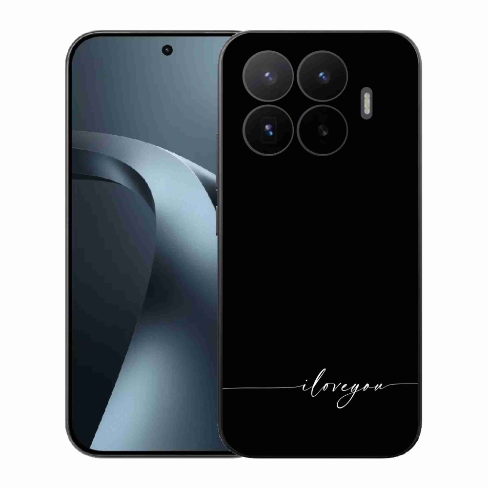 Gélový kryt mmCase na Xiaomi 17T - I love you čierne pozadie