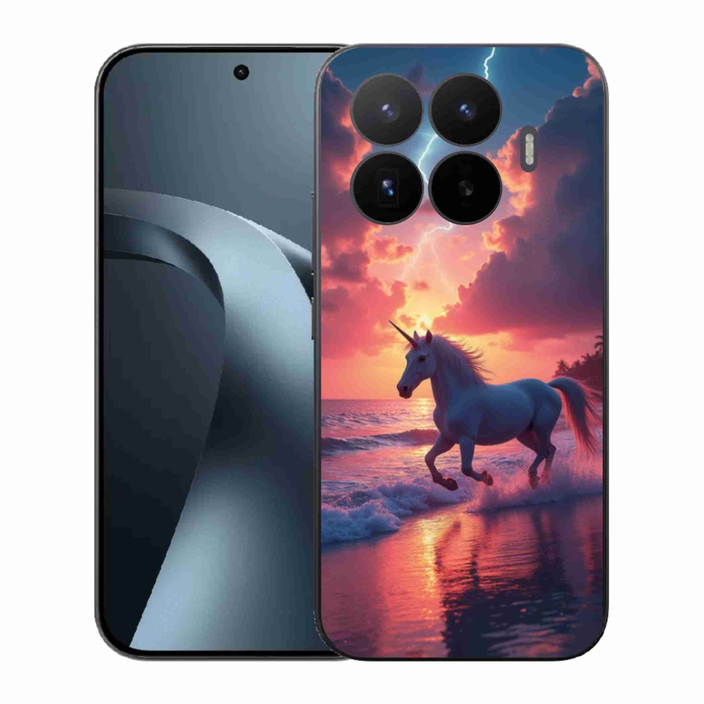 Gélový kryt mmCase na Xiaomi 17T - jednorožec na pláži