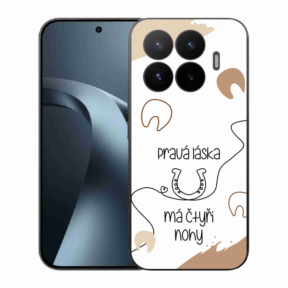 Gélový kryt mmCase na Xiaomi 17T - konský motív biele pozadie