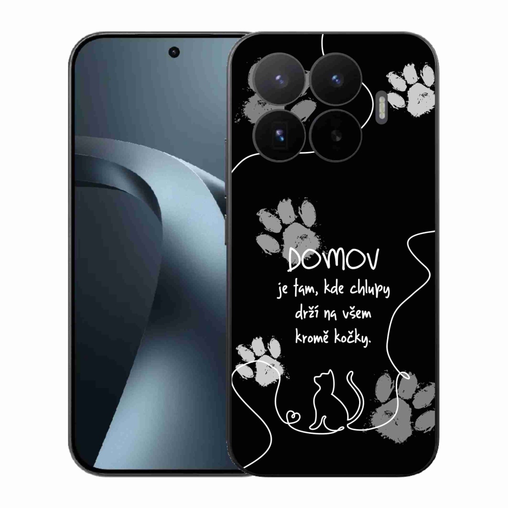 Gélový kryt mmCase na Xiaomi 17T - mačacie motív čierne pozadie