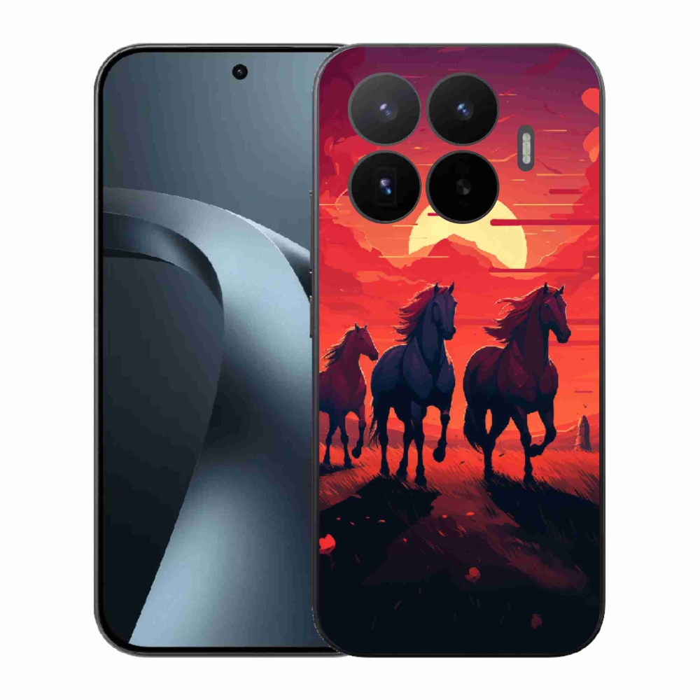 Gélový kryt mmCase na Xiaomi 17T - kone a západ slnka