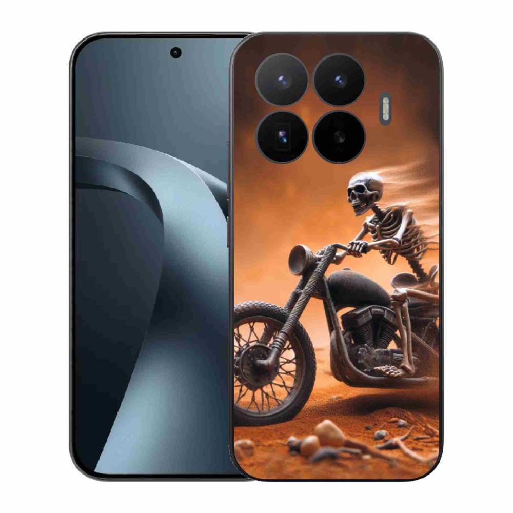 Gélový kryt mmCase na Xiaomi 17T - kostra na motorke