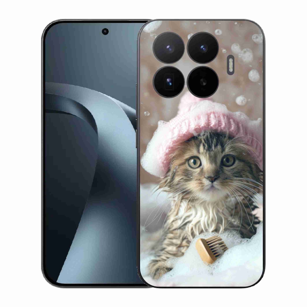 Gélový kryt mmCase na Xiaomi 17T - mačiatko a kúpeľ