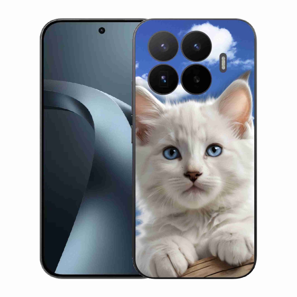 Gélový kryt mmCase na Xiaomi 17T - mačiatko a oblaky