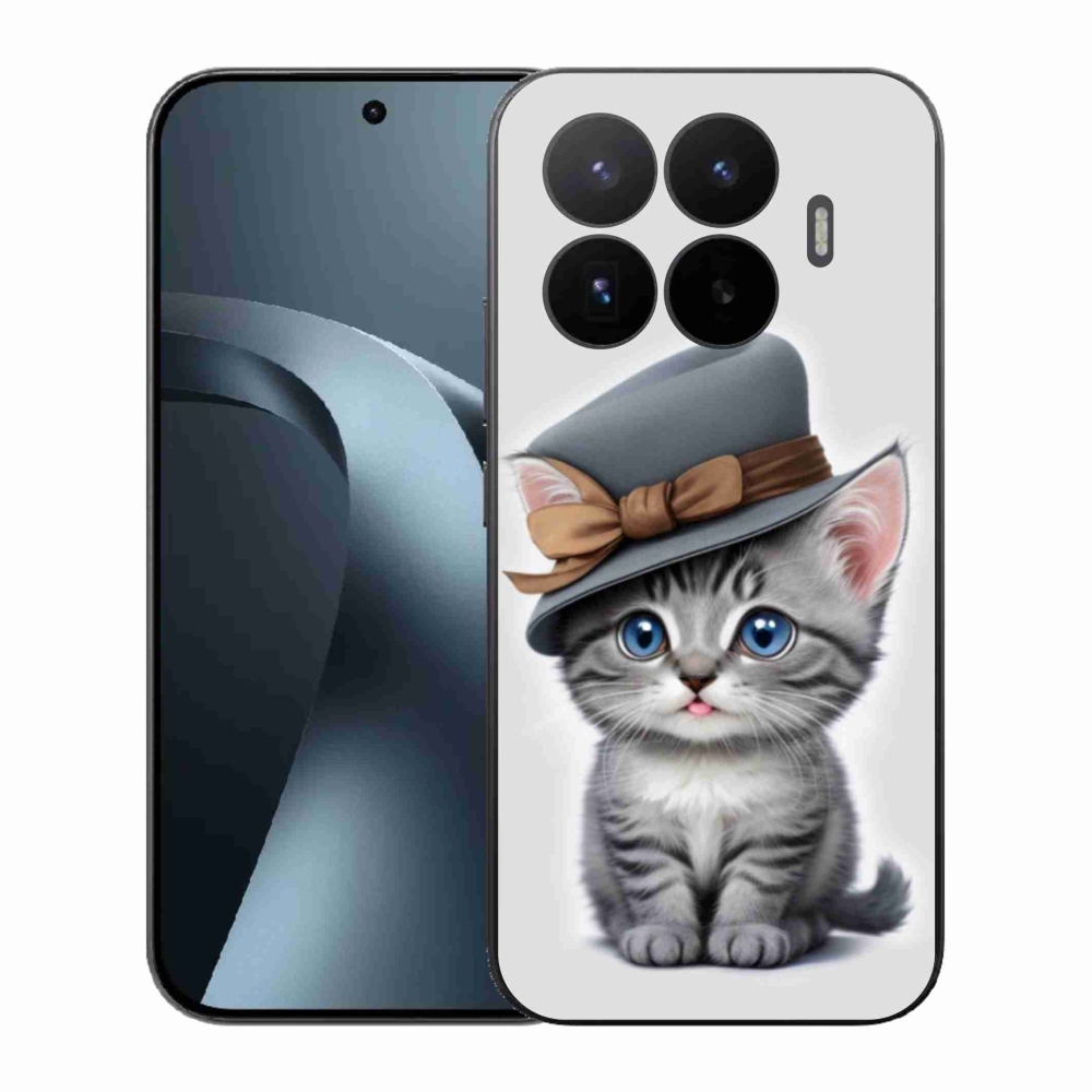 Gélový kryt mmCase na Xiaomi 17T - mačiatko s klobúkom