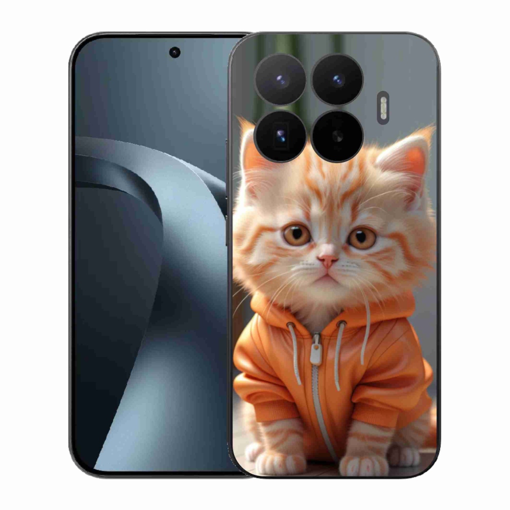 Gélový kryt mmCase na Xiaomi 17T - mačiatko v mikine