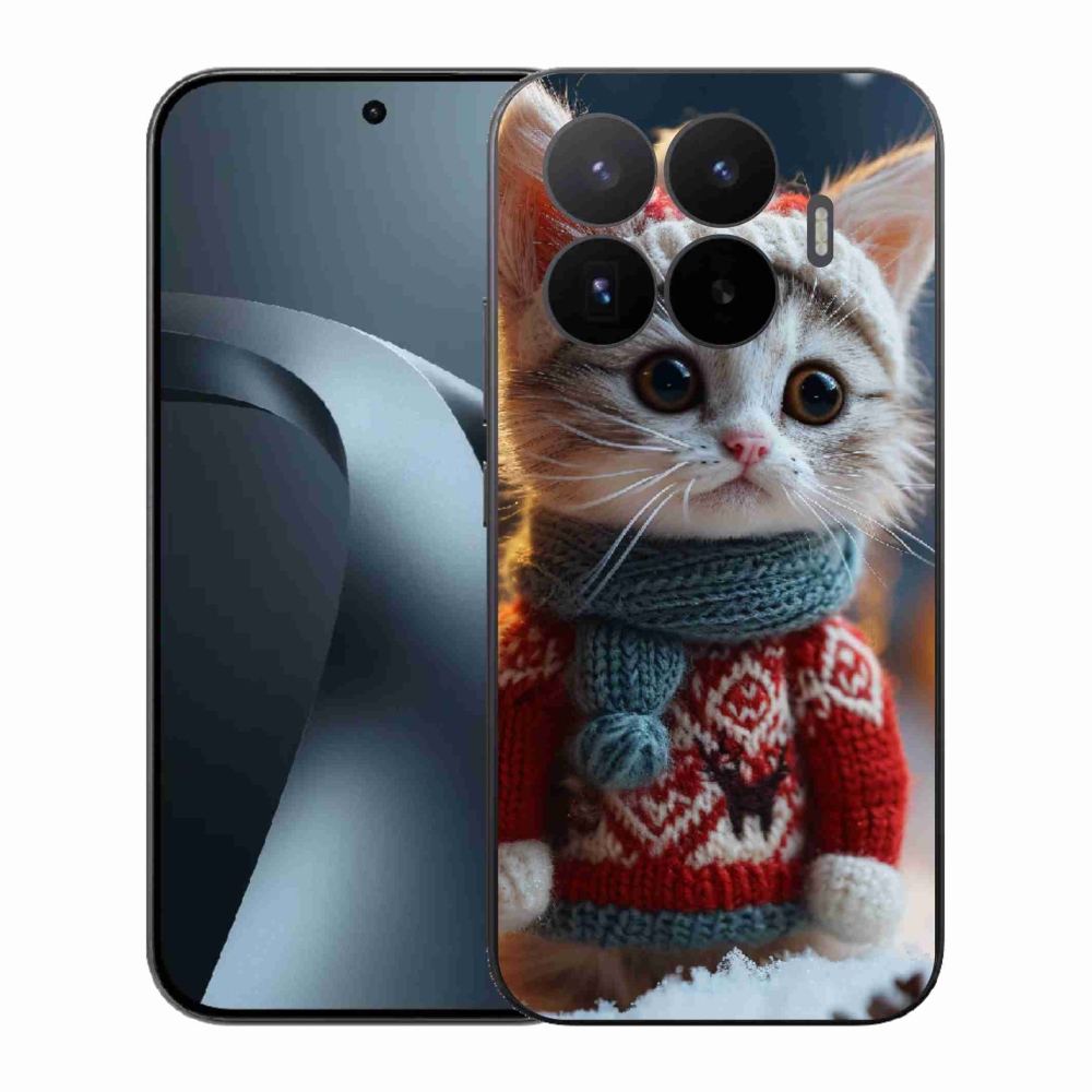 Gélový kryt mmCase na Xiaomi 17T - mačiatko vo svetri