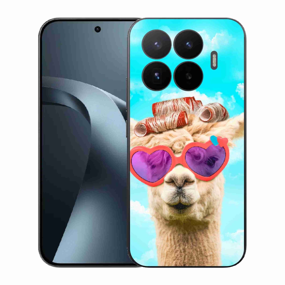Gélový kryt mmCase na Xiaomi 17T - lama s okuliarmi