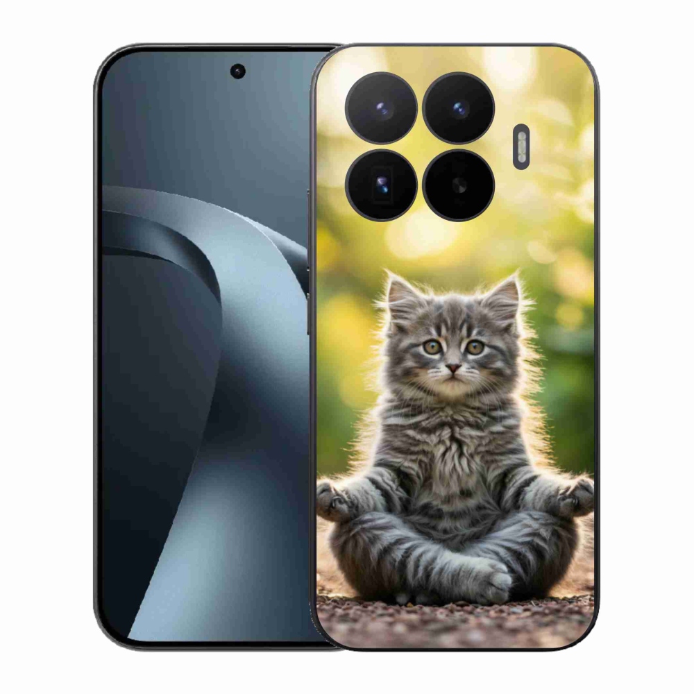 Gélový kryt mmCase na Xiaomi 17T - meditujúce mačiatko