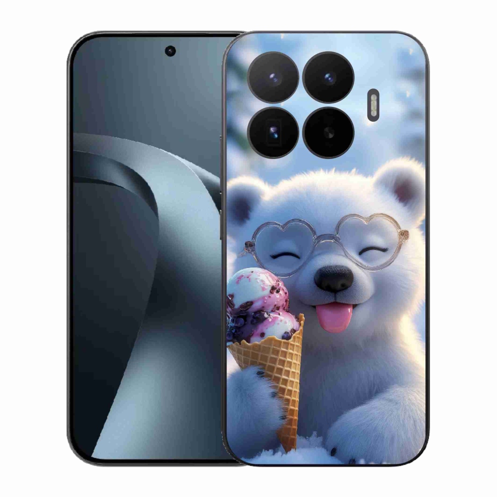 Gélový kryt mmCase na Xiaomi 17T - medvedík so zmrzlinou