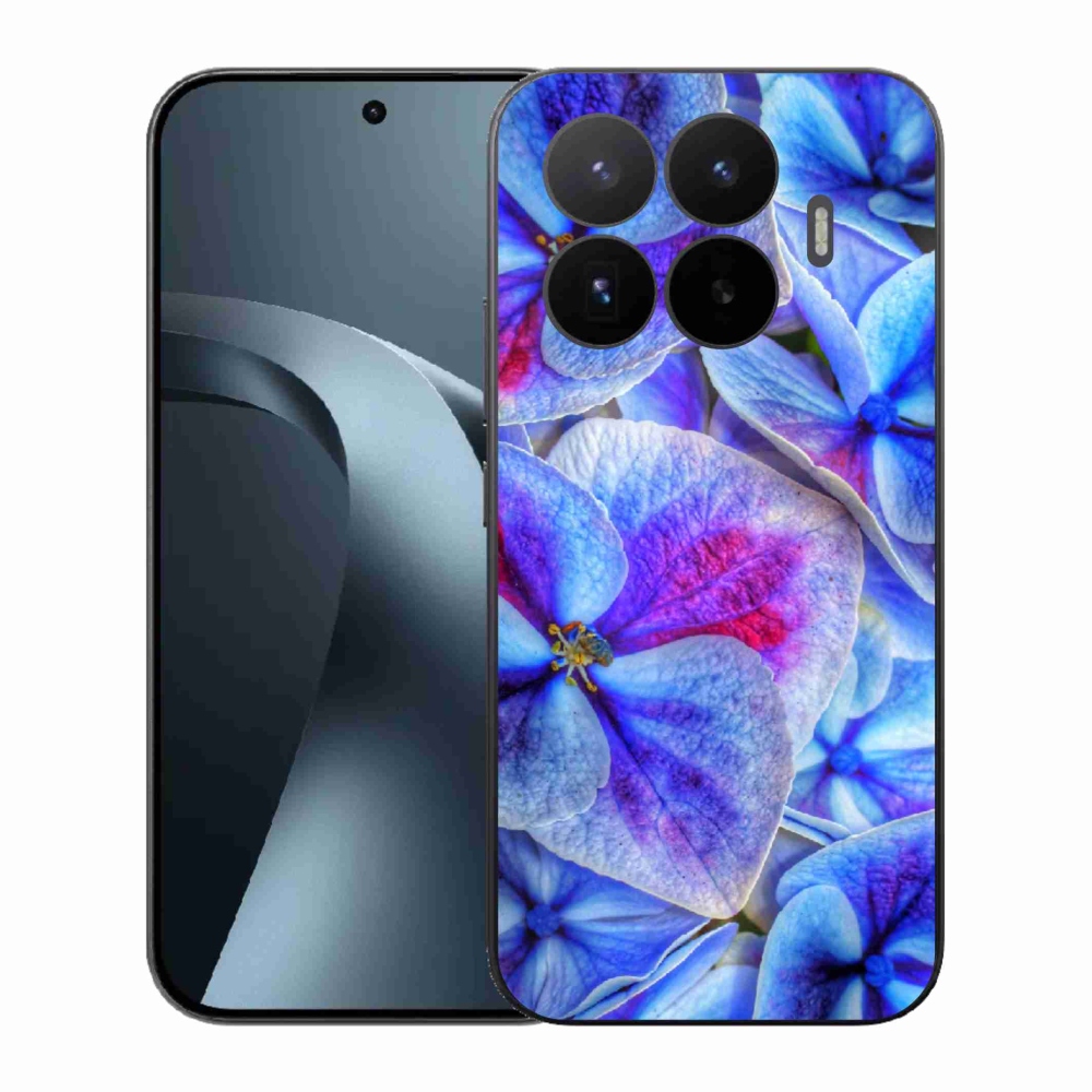 Gélový kryt mmCase na Xiaomi 17T - modré kvety 1