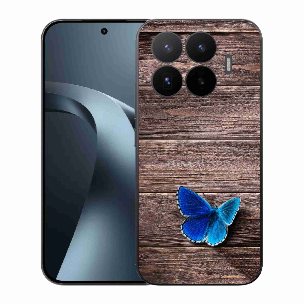 Gélový kryt mmCase na Xiaomi 17T - modrý motýľ 1