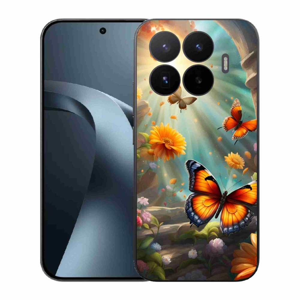 Gélový kryt mmCase na Xiaomi 17T - motýlia záhrada 2