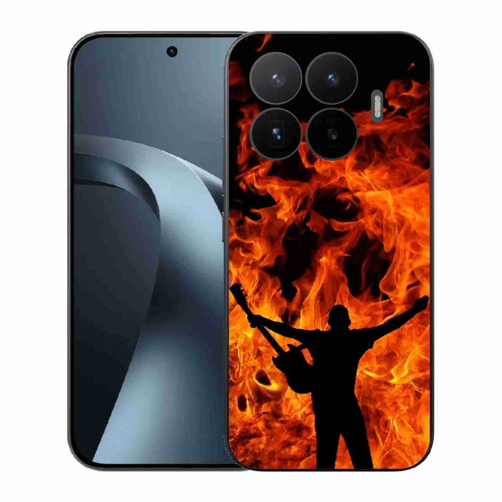 Gélový kryt mmCase na Xiaomi 17T - muzikant a oheň