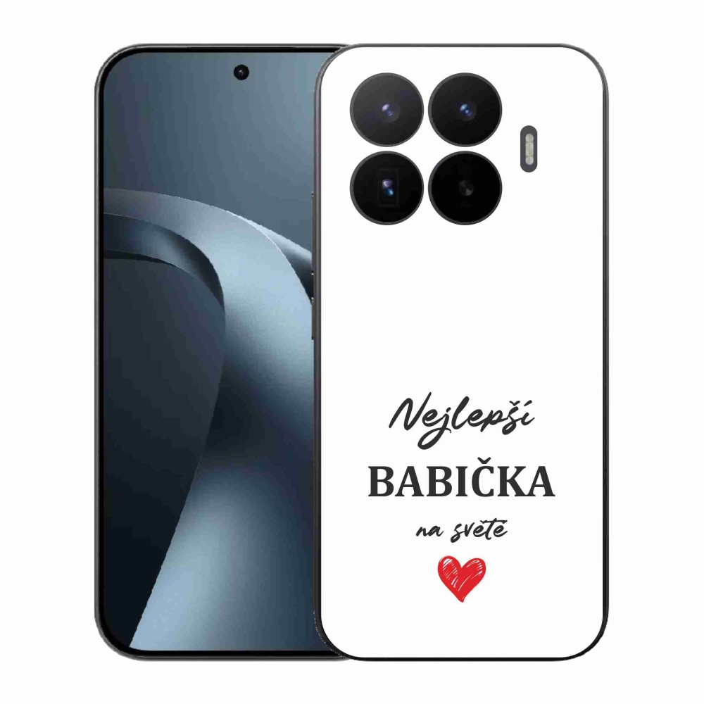 Gélový kryt mmCase na Xiaomi 17T - najlepšia babička 1 biele pozadie