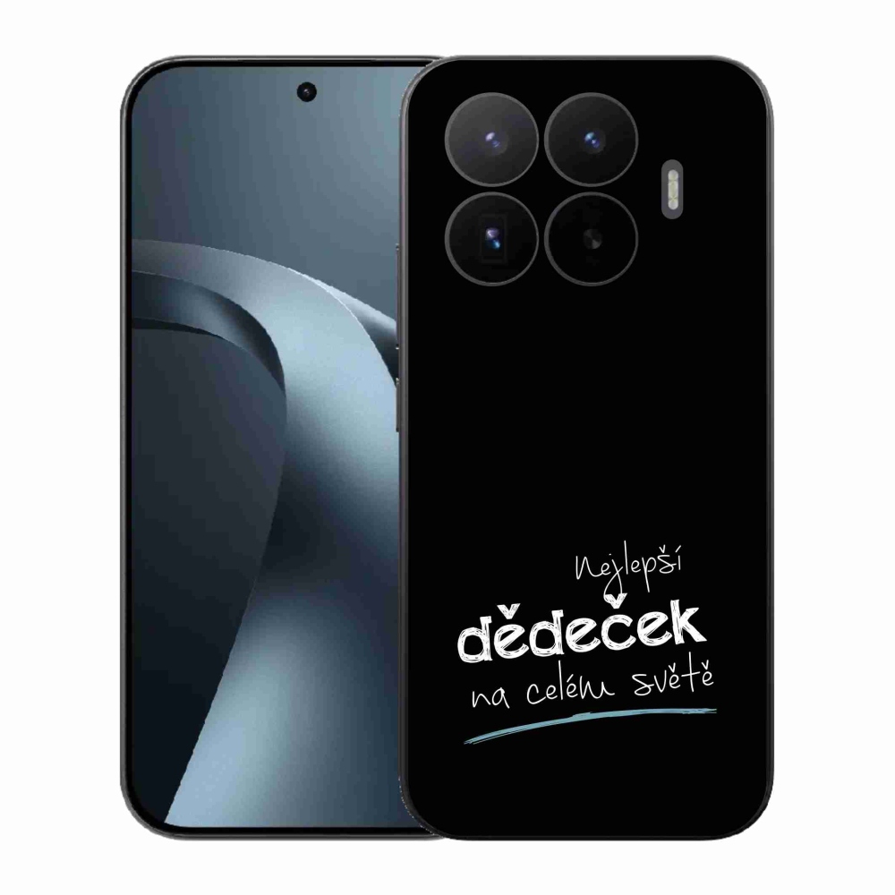 Gélový kryt mmCase na Xiaomi 17T - najlepší dedko 3 čierne pozadie