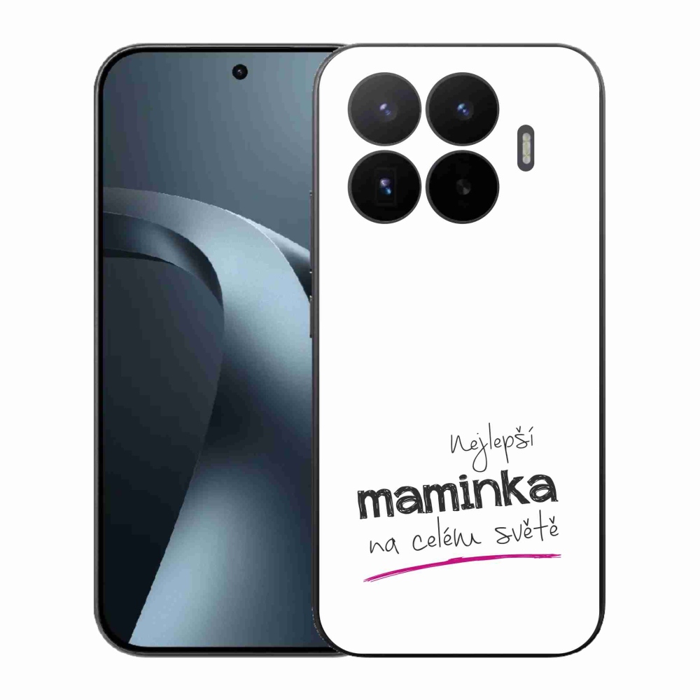 Gélový kryt mmCase na Xiaomi 17T - najlepšia mamička 4 biele pozadie