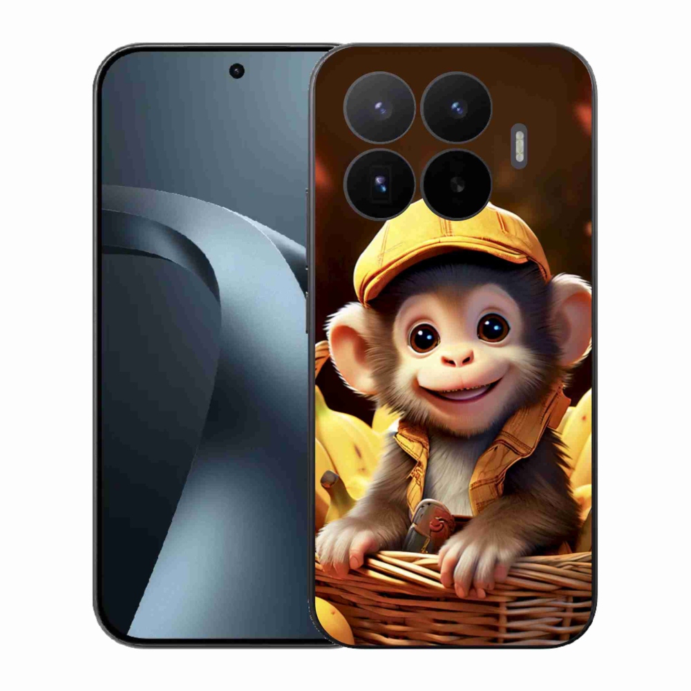 Gélový kryt mmCase na Xiaomi 17T - opice v košíku