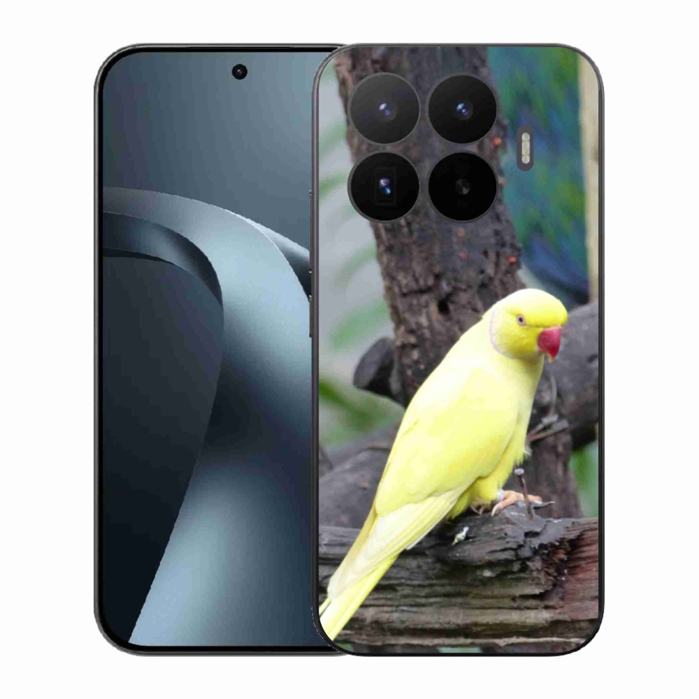 Gélový kryt mmCase na Xiaomi 17T - papagáj alexander žltý