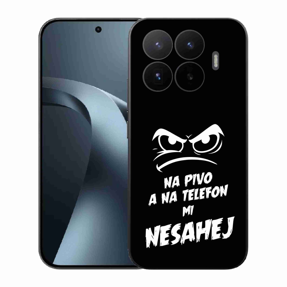 Gélový kryt mmCase na Xiaomi 17T - pivný motív 2 čierne pozadie