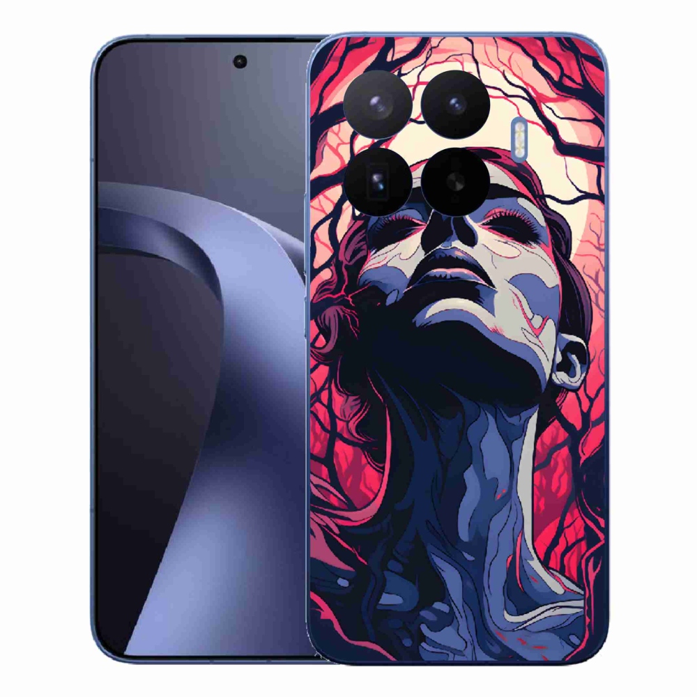 Gélový kryt mmCase na Xiaomi 17T Pro - abstraktná tvár