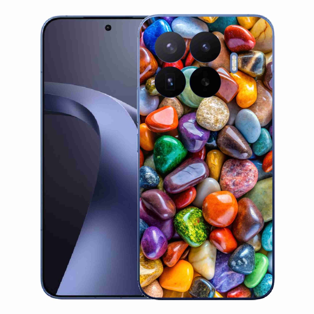 Gélový kryt mmCase na Xiaomi 17T Pro - farebné kamienky